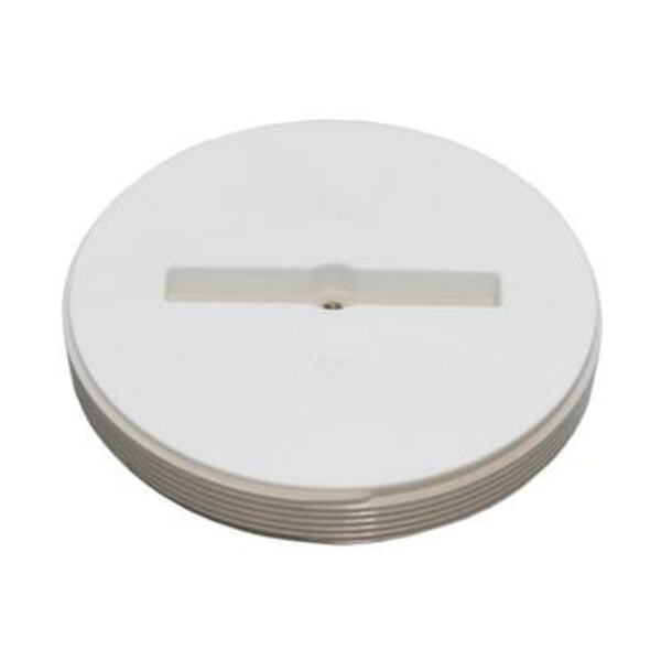 SIOUX CHIEF 6 PVC CS CO PLUG W/ THRD BRS INS