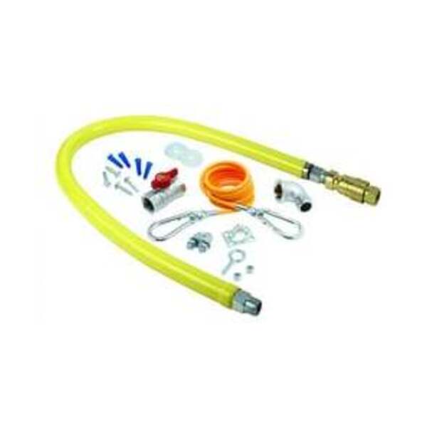 T AND S 3/4 X 48 GAS HOSE W/ QD KIT