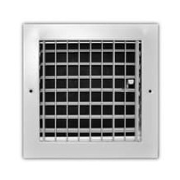 PROSELECT 8X8 ALUM S/WALL ADJ REG WHIT