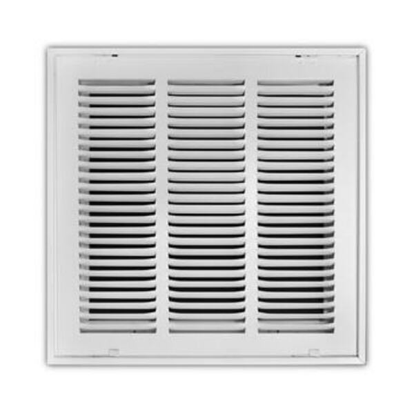 PROSELECT 14 x 14 in. Residential Return Grille White Steel
