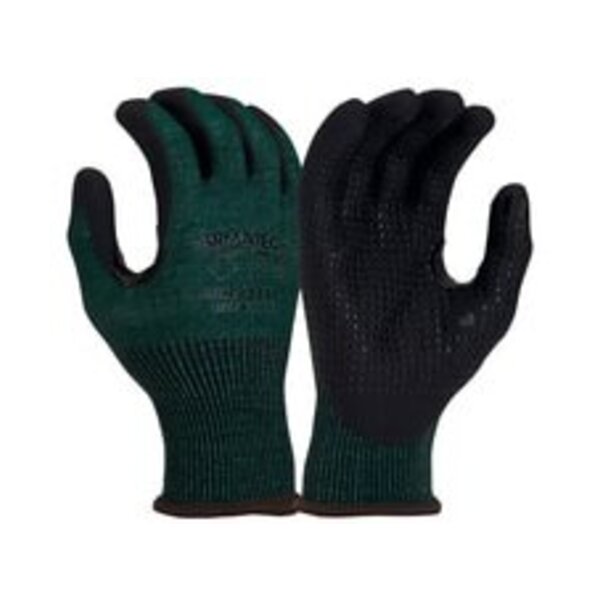 ARMATECK L Size 15 ga A3 Microfoam and Nitrile Dotted Palm Cut Resistant Gloves