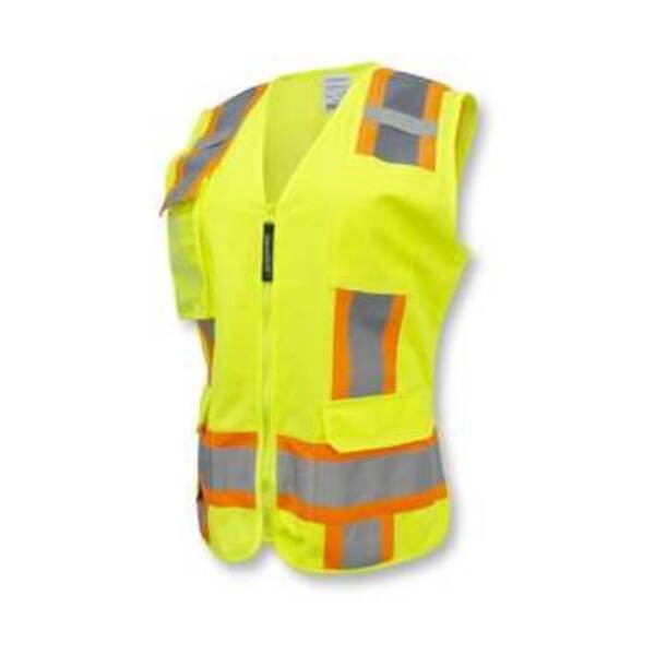 ARMATECK M Size Womens Vest with Zipper in Lime