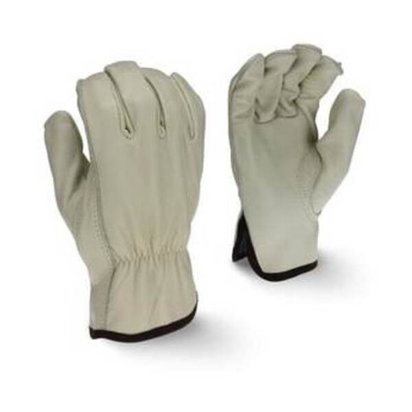 RADIANS INC Size XL Grain Cowhide Leather Reusable Driver Gloves in Grey