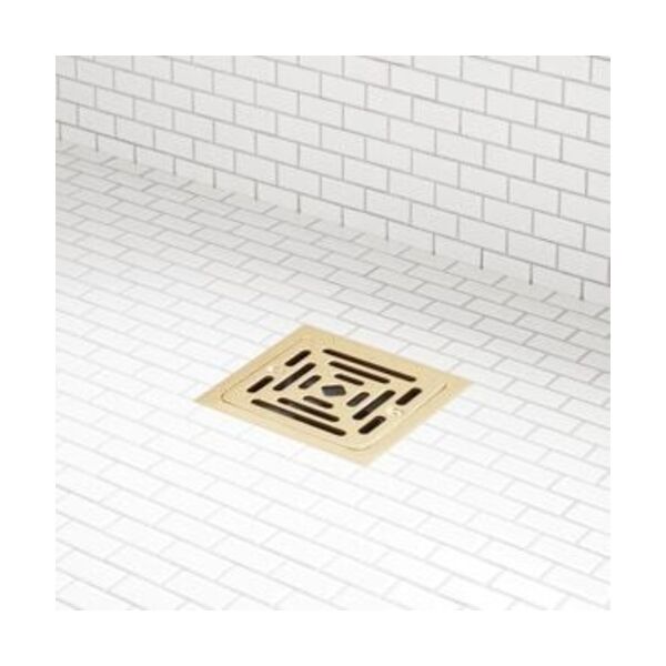 SIGNATURE HARDWARE TI SQ COMPLETE SHWR DRN BG