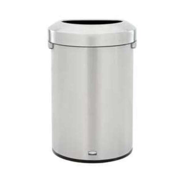 RUBBERMAID REFINE 21 GAL HALF RND SS