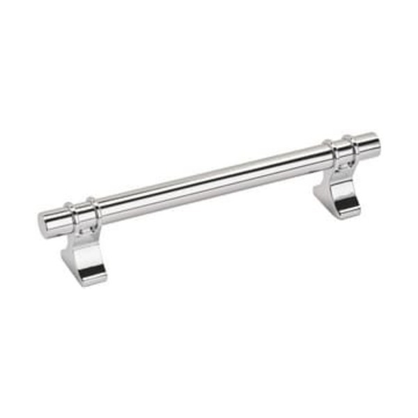 AMEROCK LLC DAVENPORT 5-1/16 IN 128 MM CENTER-TO-CENTER POLISHED CHROME CABINET PULL