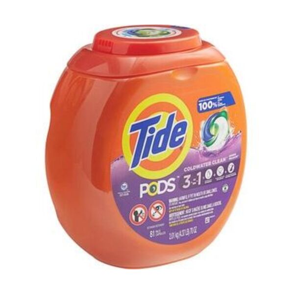 THE PROCTER AND GAMBLE CO 91781 P&G TIDE PODS LIQUID LAUNDRY DETERGENT 81 SPRING MEADOW 81/BX 4/CA