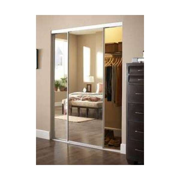 CONTRACTORS WARDROBE INC 60X81 SNCL ALUM FRM BYP DR MIR