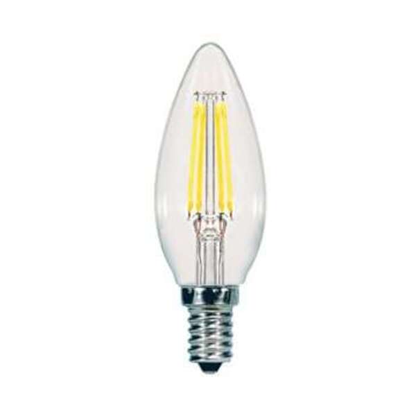SATCO PRODUCTS INC 5.5 Watt B11 LED Clear Candelabra Base 90 CRI 3000K 120 Volt