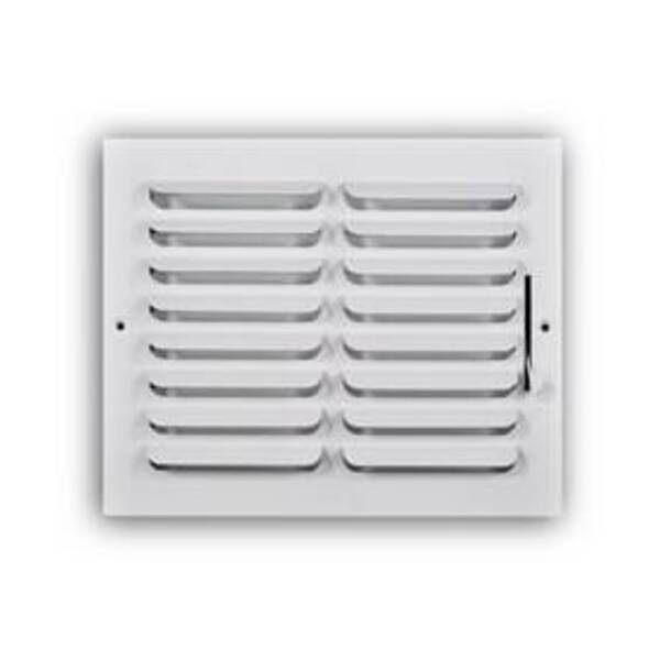 PROSELECT 10 x 8 in. Residential Ceiling & Sidewall Register White 1-Way Steel